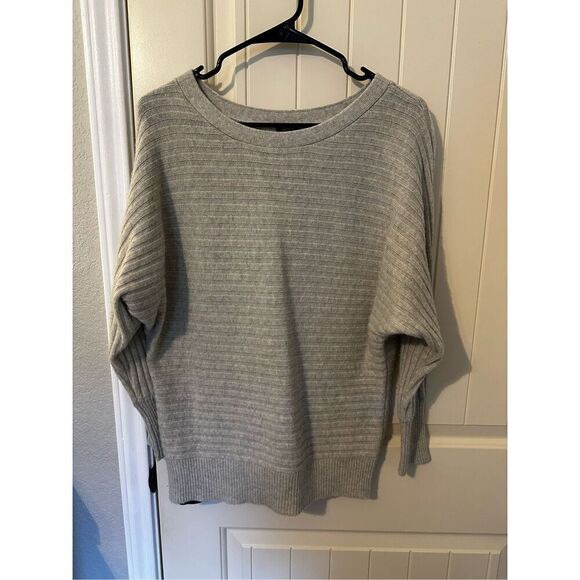 J.Crew Wool Cashmere Boat Neck Cable Gray Sweater Women Top XXS Style 54574 - Picture 3 of 13